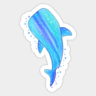 whale shark blue Sticker